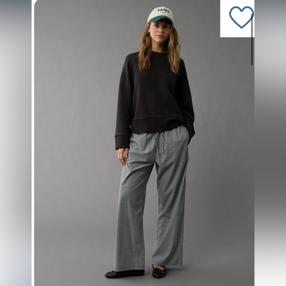 Woven wide leg PJ pants